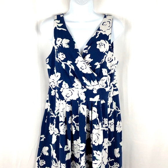 LANDS’END Cotton /Rayon sleeveless knit dress M - Picture 3 of 5